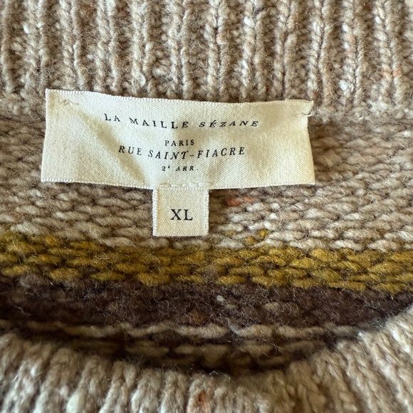 Sezane Antonin Cardigan Beige Rose - Size XL - Picture 2 of 7